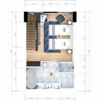 Апартаменты-дюплекс в Wyndham La Vita, 58 м2 — изображение 5