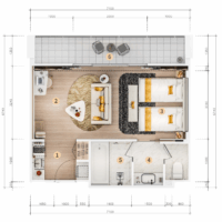 Апартаменты в Wyndham La Vita, 45 м2 — изображение 10