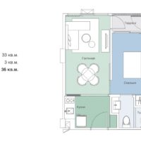 СРОЧНАЯ ПРОДАЖА с дисконтом 20% Апартаменты в Skypark Celeste Laguna Phuket, 36 м2 — изображение 5