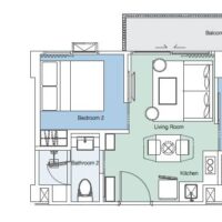 Апартаменты Skypark Laguna 43 м2 — изображение 2