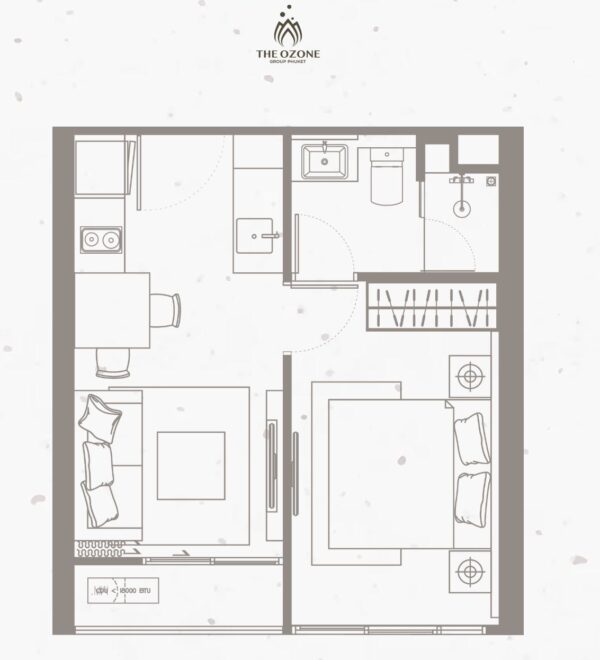 Апартаменты The Ozone Condominium 41,5 м2